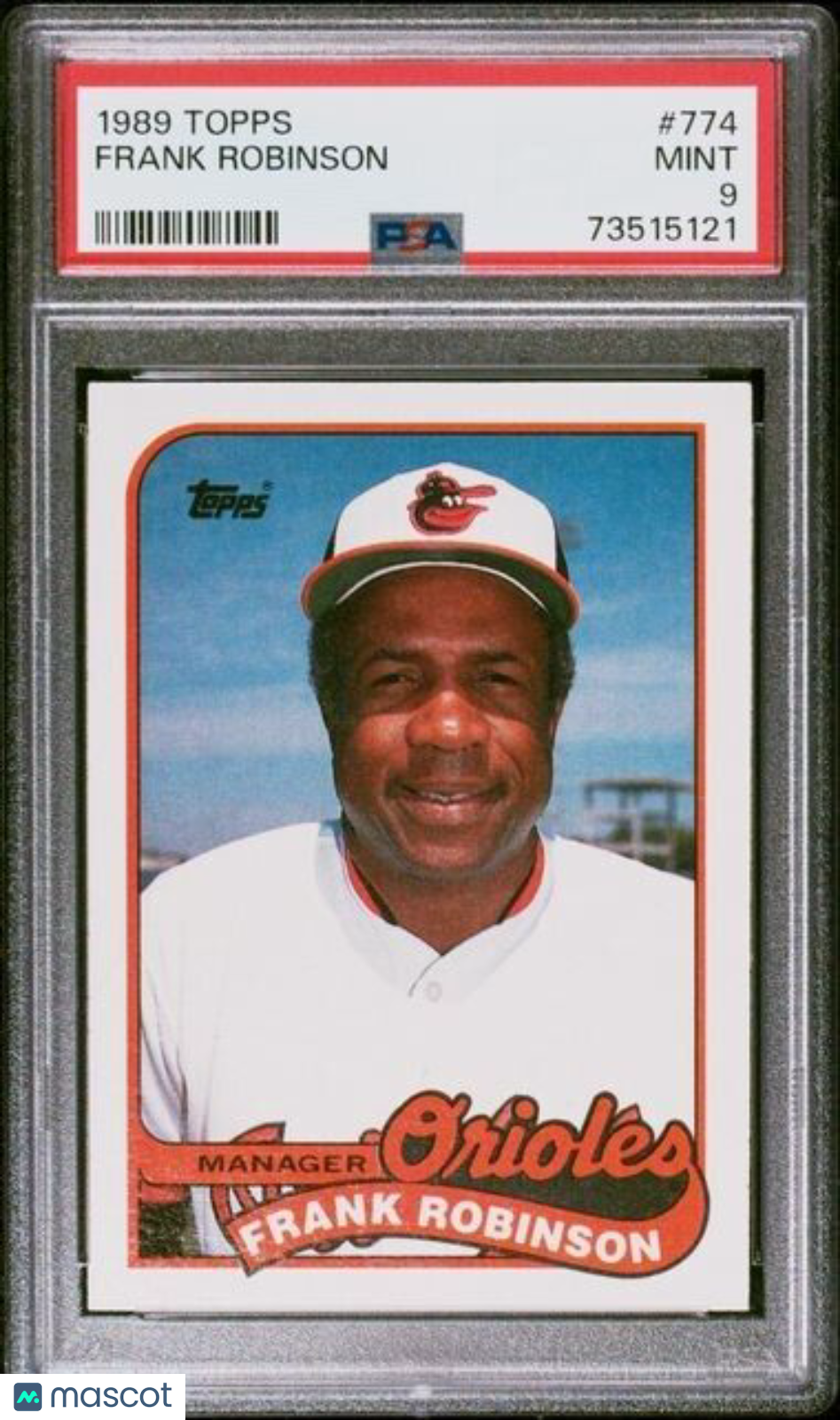 1989 Topps Frank Robinson Baseball Card #774 PSA 9 Mint