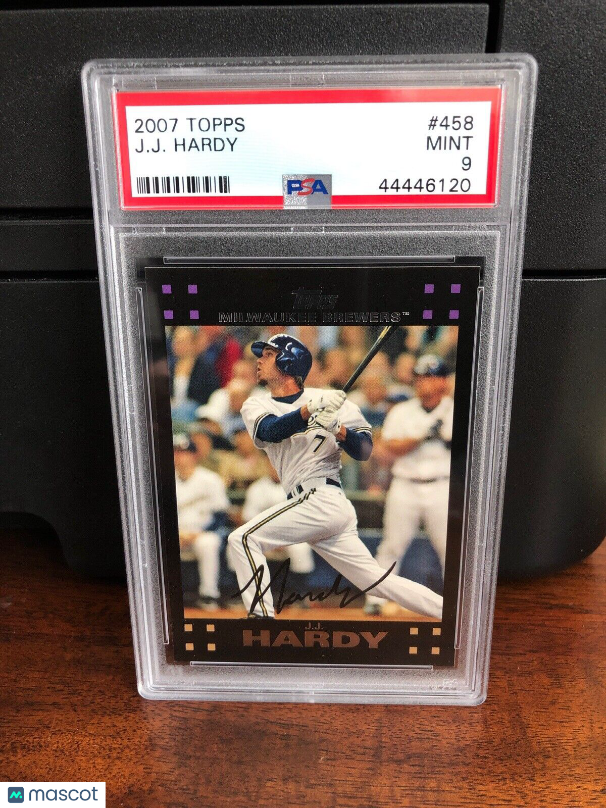 2007 Topps J.J. Hardy Baseball Card #458 PSA 9 Mint