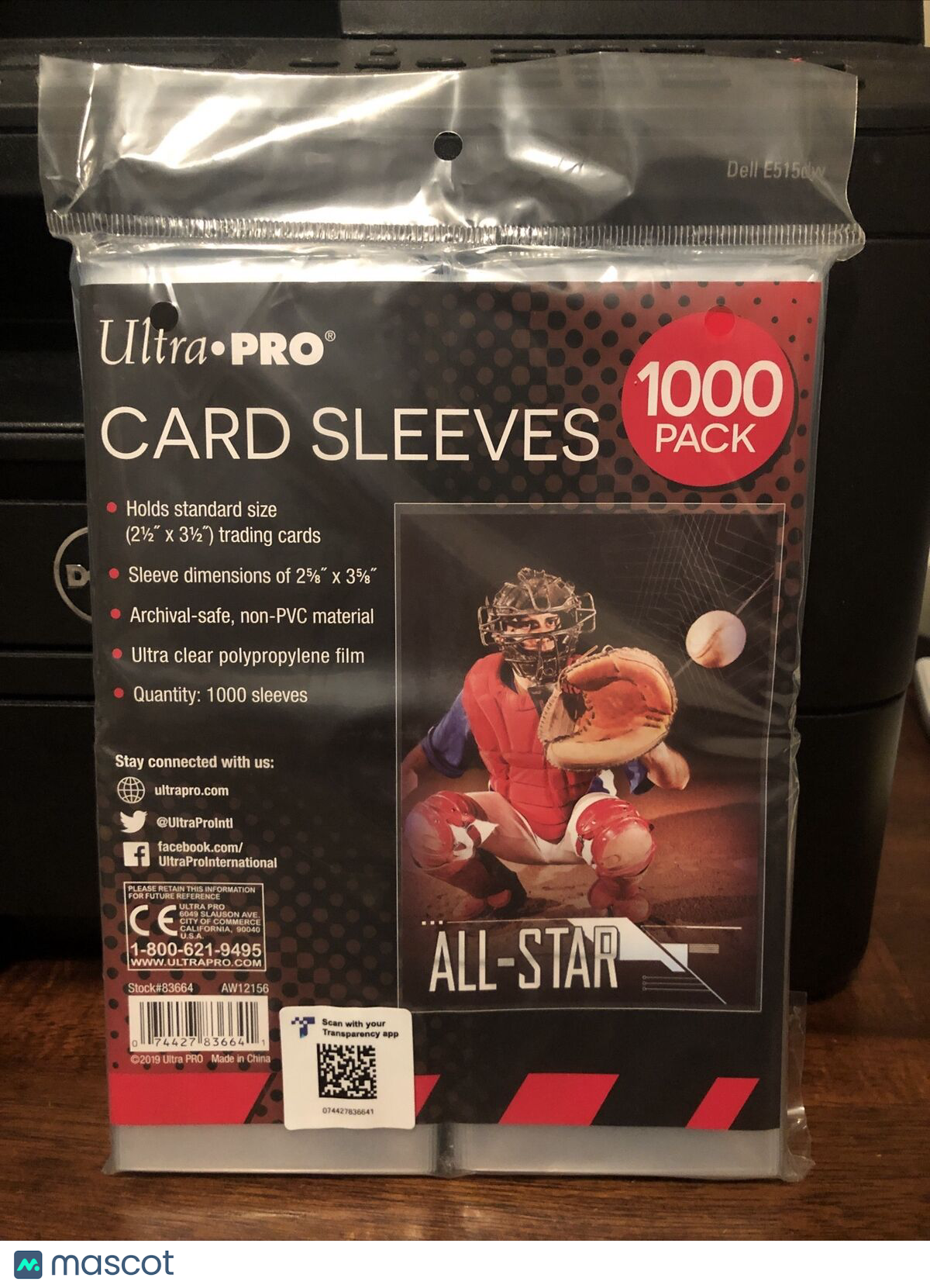 Ultra Pro Penny Card Soft Sleeves 1000 Pack for Standard Sized Cards
