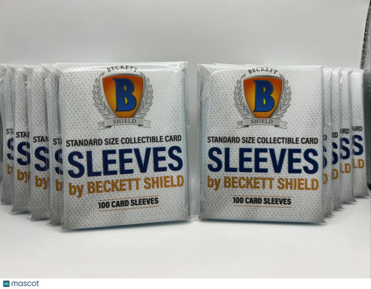 Beckett Shield Soft Penny Card Sleeves 10 Packs of 100 Sleeves for Standard Card