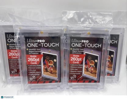 Ultra Pro One-Touch Thick Card 260pt Point Magnetic Card Holder, lot of 5