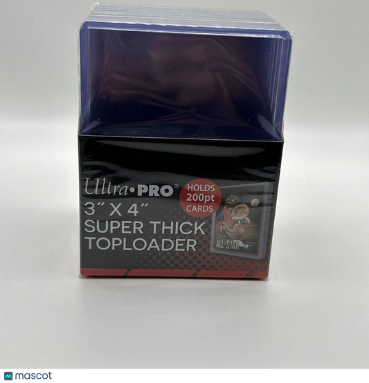 Ultra Pro 3X4 Super Thick Toploaders 1 Pack of 10 for up to 200pt Cards