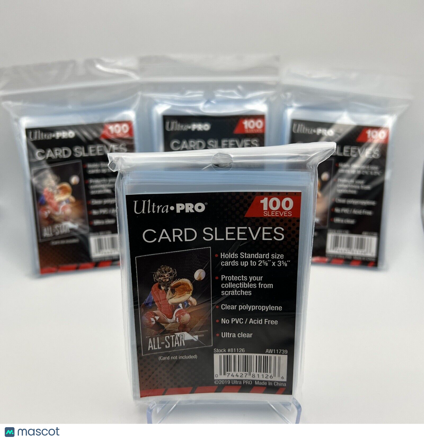 Ultra Pro Penny Card Soft Sleeves 4 Packs of 100 for Standard Sized Cards