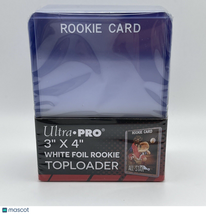 Ultra Pro 3X4 WHITE Rookie 35pt Toploaders 1 Pack of 25 for Standard Sized Cards