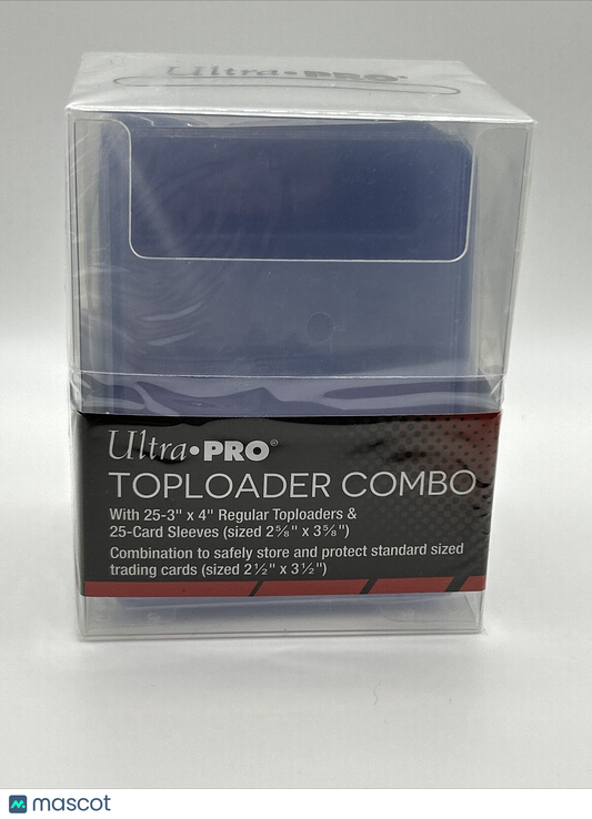 Ultra Pro Toploader Combo box 35pt with 25 3X4Toploaders w/sleeves