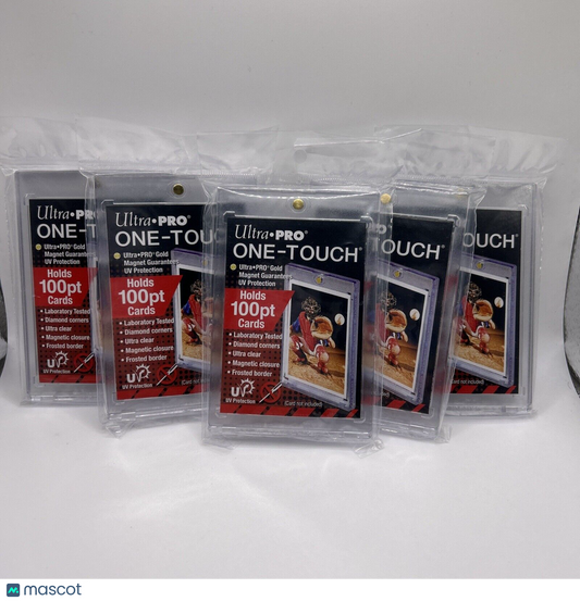 Ultra Pro One-Touch Thick Card 100pt Point Magnetic Card Holder - LOT of 5