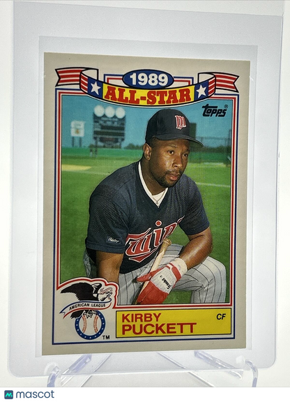 1990 Topps Glossy All-Stars Kirby Puckett Baseball Card #18 Mint FREE SHIPPING