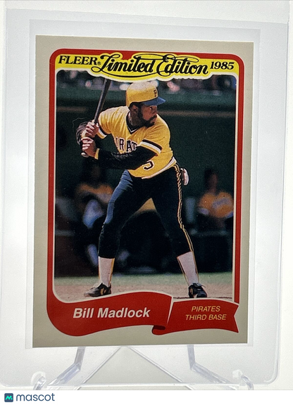 1985 Fleer Limited Edition Bill Madlock Baseball Card #19 NM-MT FREE SHIPPING