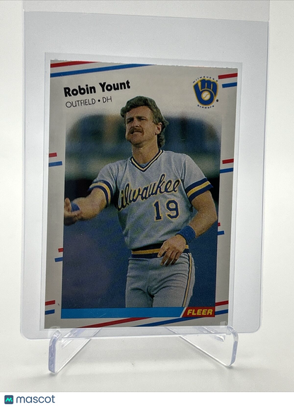 1988 Fleer Robin Yount Baseball Card #178 Mint FREE SHIPPING