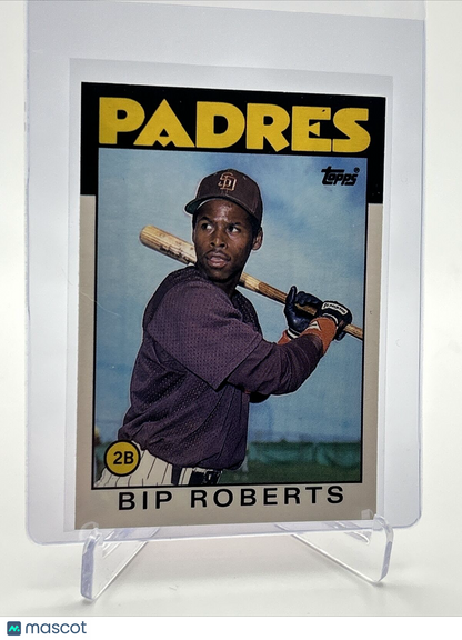 1986 Topps Traded Bip Roberts Rookie Baseball Card #91T NM-MT FREE SHIPPING