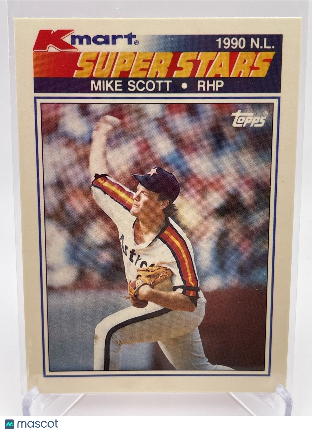 1990 Topps Kmart Super Stars Mike Scott Baseball Card #9 Mint FREE SHIPPING