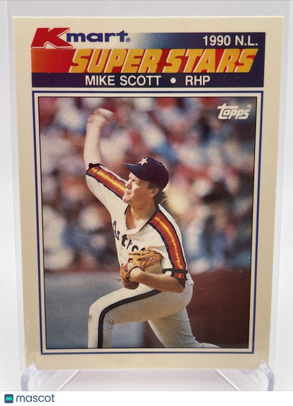 1990 Topps Kmart Super Stars Mike Scott Baseball Card #9 Mint FREE SHIPPING