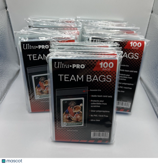 Ultra Pro Resealable Team Bags 25 Packs of 100 Team Bags, 2500 Total