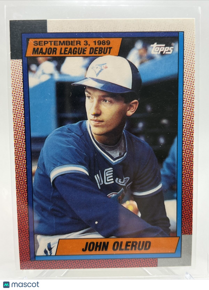 1990 Topps 1989 Debut John Olerud Rookie Baseball Card #89 Mint FREE SHIPPING