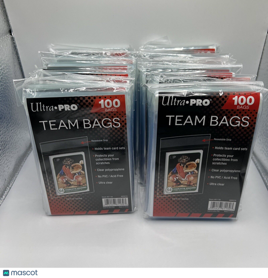 Ultra Pro Resealable Team Bags 20 Packs of 100 Team Bags, 2000 Total