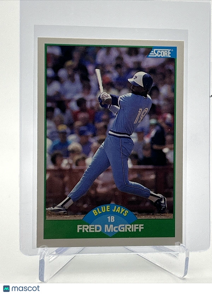 1989 Score Fred McGriff Baseball Card #6 Mint FREE SHIPPING