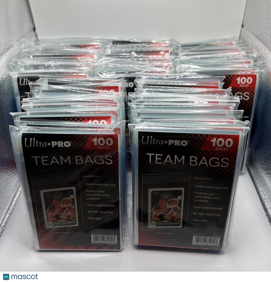 Ultra Pro Resealable Team Bags 50 Packs of 100 Team Bags, 5000 Total