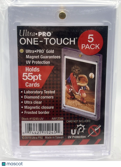 Ultra Pro One-Touch 55pt Point Magnetic Card Holder - 5 PACK