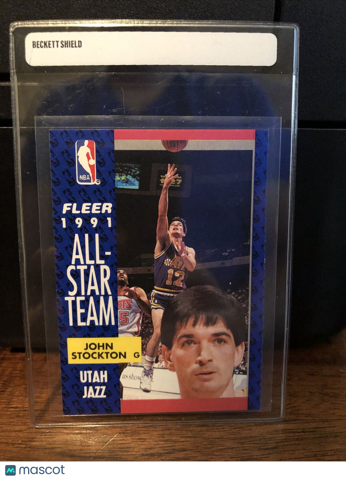 1991-92 Fleer John Stockton Basketball Card #217 NM-Mint FREE SHIPPING