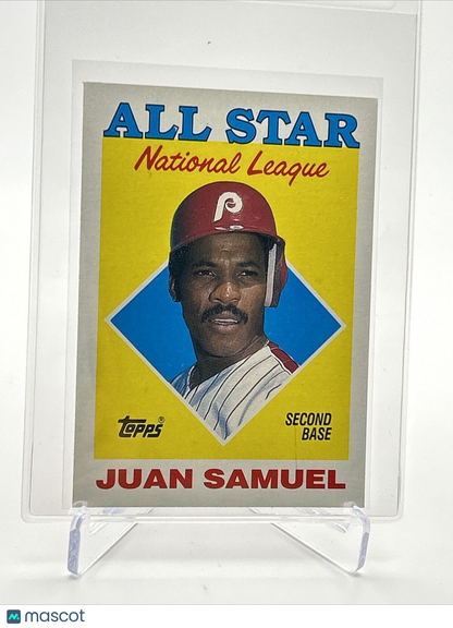1988 Topps Juan Samuel Baseball Card #398 Mint FREE SHIPPING