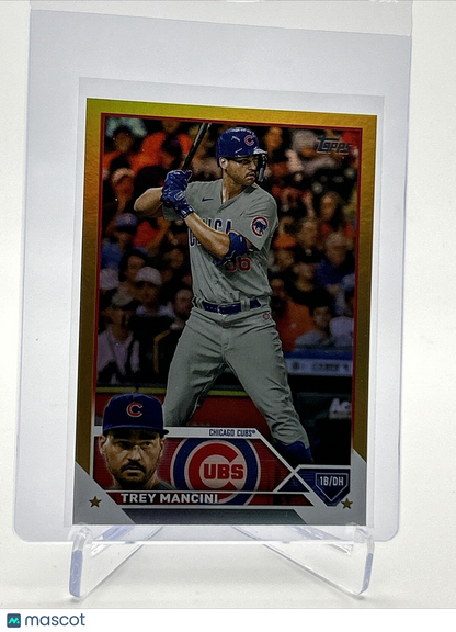 2023 Topps GOLD FOIL Trey Mancini Baseball Card #593 FREE SHIPPING