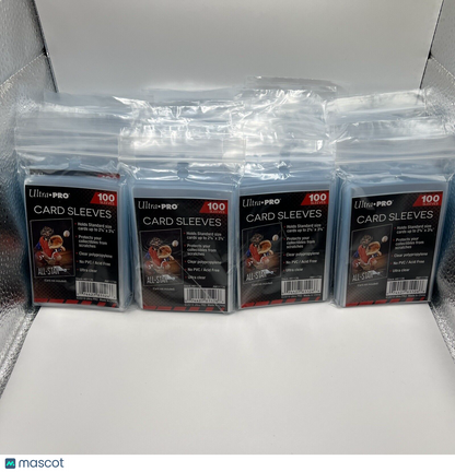 Ultra Pro Penny Card Soft Sleeves 40 Packs of 100 for Standard Cards, 4000 Total