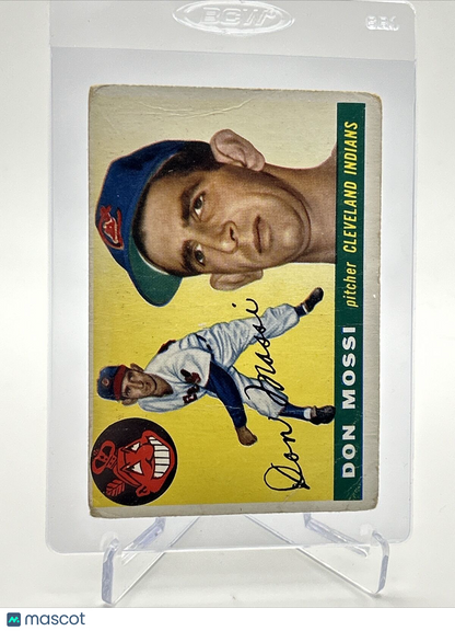 1955 Topps Don Mossi Rookie Baseball Card #85 Poor Quality FREE SHIPPING