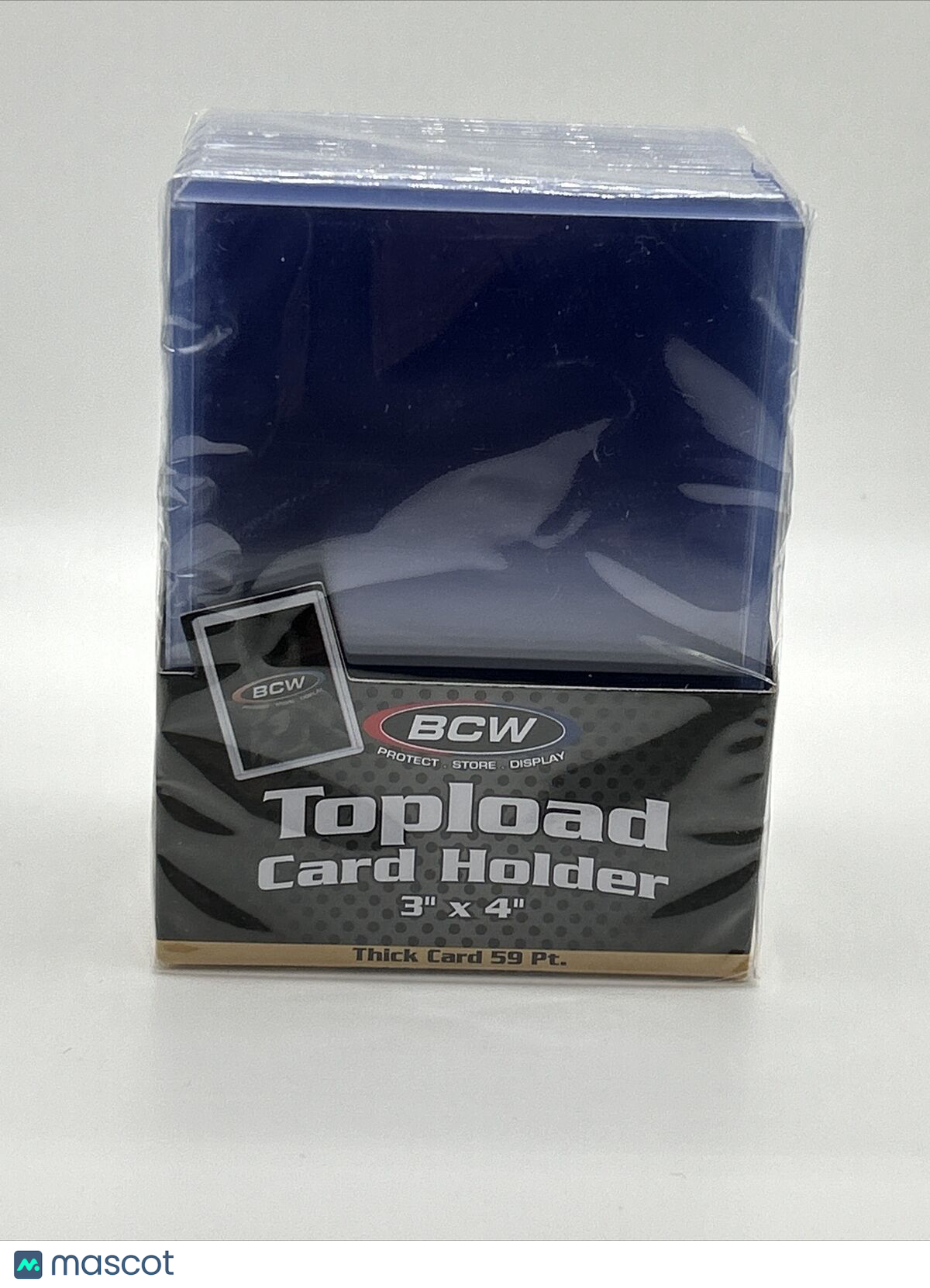 BCW 3X4 Thick Card Toploaders 1 Pack of 25 for up to 59pt Point Cards