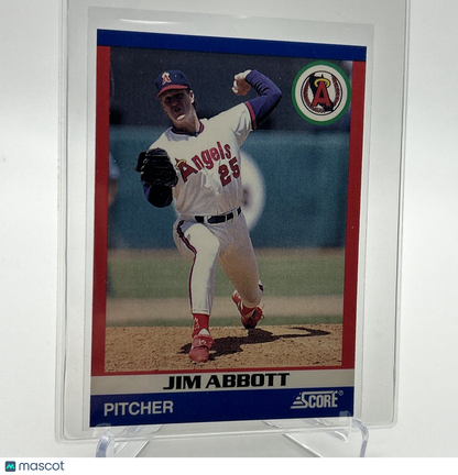 1991 Score 100 Superstars Jim Abbott Baseball Card #69 Mint FREE SHIPPING