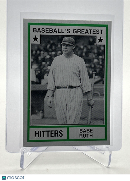 1982 TCMA Greatest Hitters Babe Ruth Baseball Card #19 Mint FREE SHIPPING