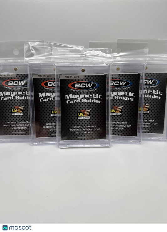 BCW Magnetic Card Holder 100pt Point with UV Protection - Lot of 5 holders