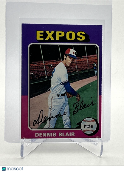 1975 Topps Dennis Blair Rookie Baseball Card #521 NM Quality FREE SHIPPING