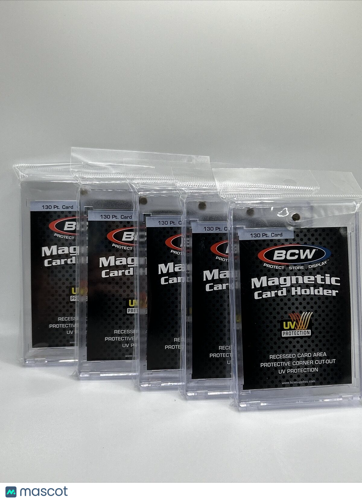 BCW Magnetic Card Holder 130pt Point with UV Protection - Lot of 5 holders