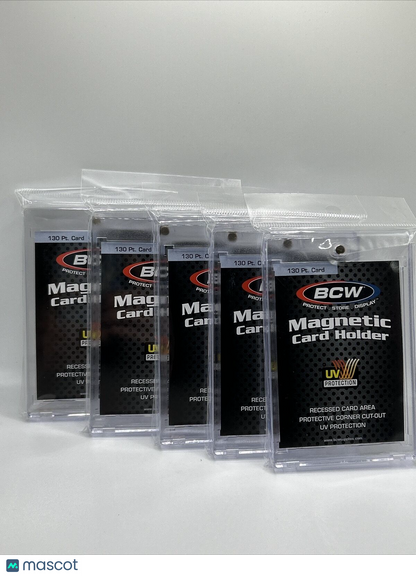 BCW Magnetic Card Holder 130pt Point with UV Protection - Lot of 5 holders