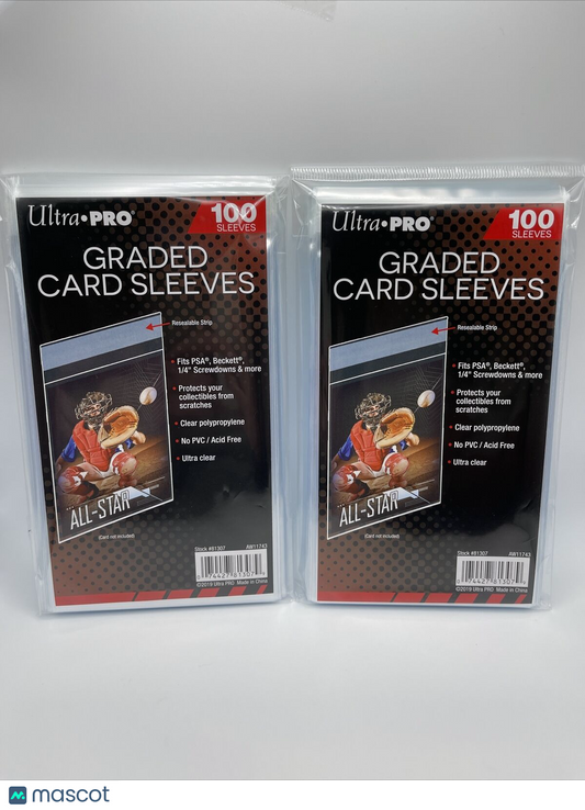 Ultra Pro GRADED Card Sleeves 2 Packs of 100, 200 Total