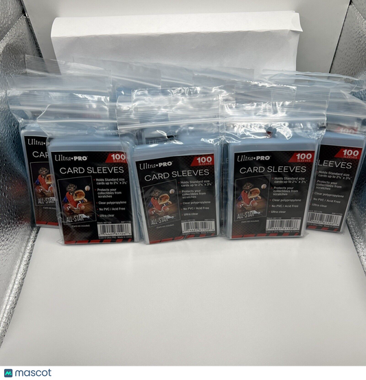 Ultra Pro Penny Card Soft Sleeves 25 Packs of 100 for Standard Cards, 2500 Total