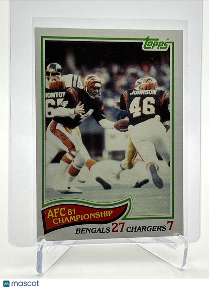 1982 Topps 1981 AFC Championship Football Card #7 NM-MT FREE SHIPPING