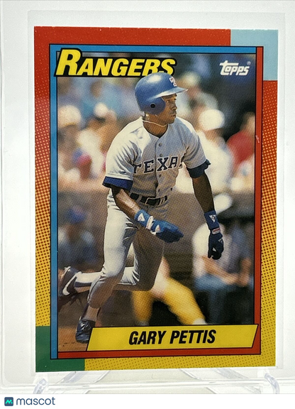 1990 Topps Traded TIFFANY Gary Pettis Baseball Card #94T Mint FREE SHIPPING