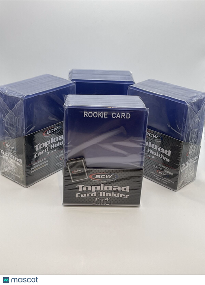 BCW 3X4 WHITE ROOKIE Standard Toploaders 35pt 4 Packs of 25, 100 total