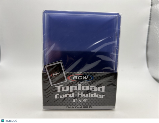 BCW 3X4 Thick Card Toploaders 1 Pack of 10 for up to 108pt Cards