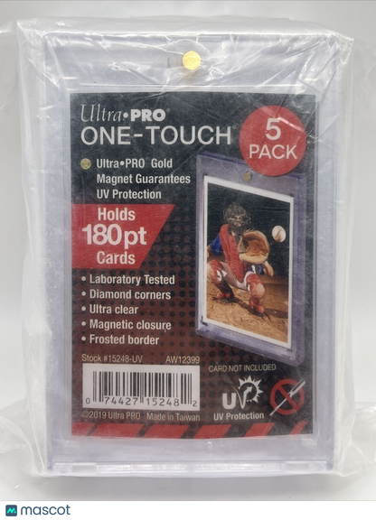 Ultra Pro One-Touch Thick Card 180pt Point Magnetic Card Holder - 5 PACK