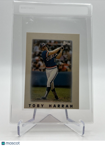 1986 Topps MINI Toby Harrah Baseball Card #32 Mint FREE SHIPPING