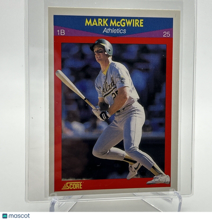 1990 Score 100 Superstars Mark McGwire Baseball Card #25 Mint FREE SHIPPING