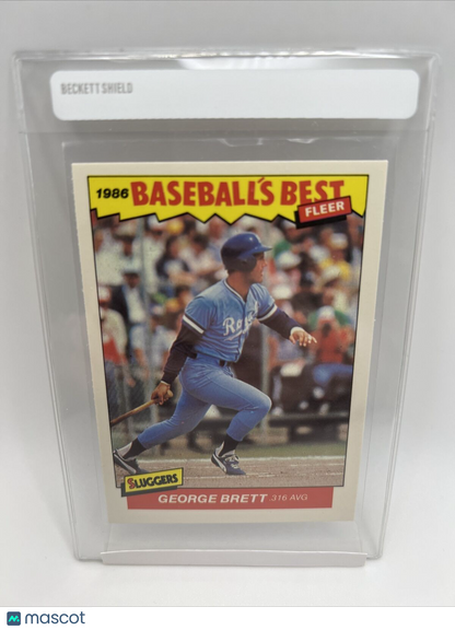 1986 Fleer Baseball's Best George Brett Baseball Card #3 NM-MT FREE SHIPPING