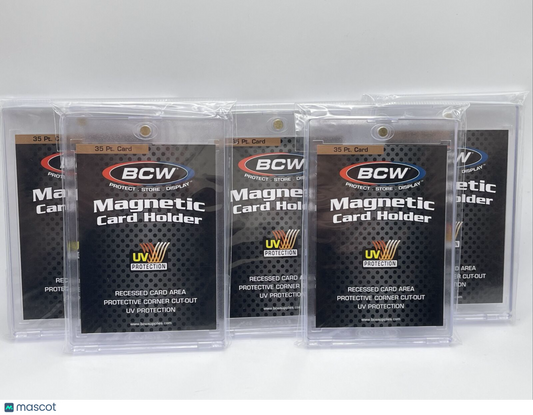 BCW Magnetic Card Holder 35pt Point with UV Protection, lot of 5 holders