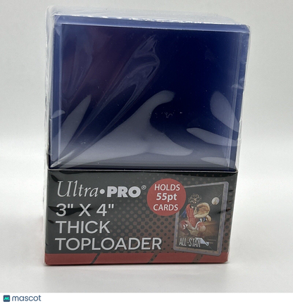 Ultra Pro 3X4 Thick 55pt Toploaders 1 Pack of 25 for up to 55pt Cards