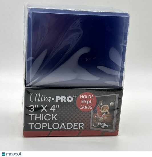 Ultra Pro 3X4 Thick 55pt Toploaders 1 Pack of 25 for up to 55pt Cards