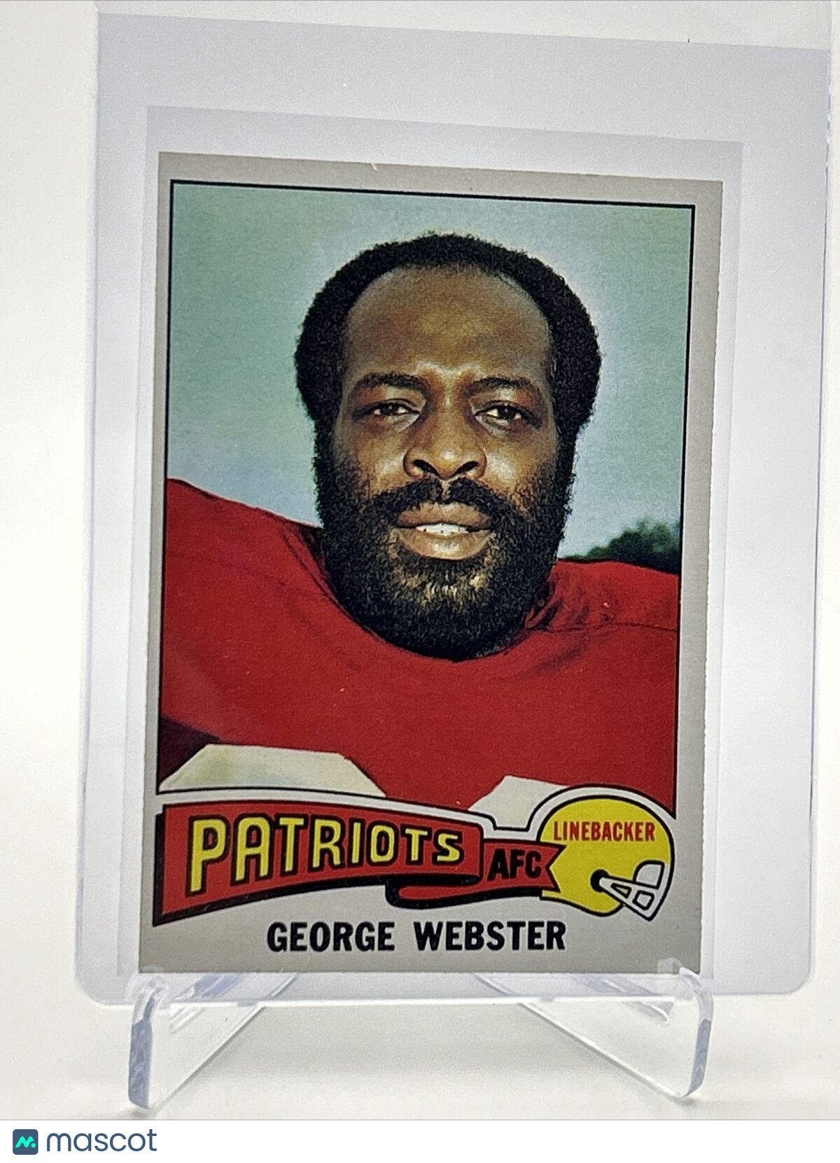 1975 Topps George Webster Football Card #186 EX-MT Quality FREE SHIPPING