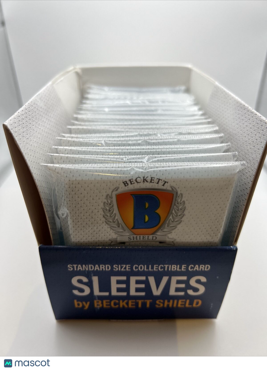 Beckett Shield Soft Penny Card Sleeves 15 Packs of 100 Sleeves, Full Box of 1500