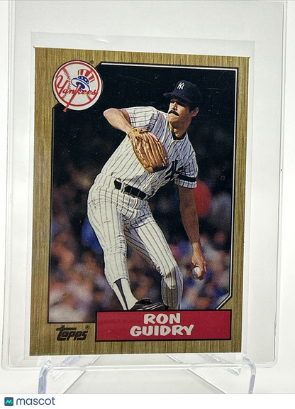 1987 Topps Ron Guidry Baseball Card #375 Mint FREE SHIPPING